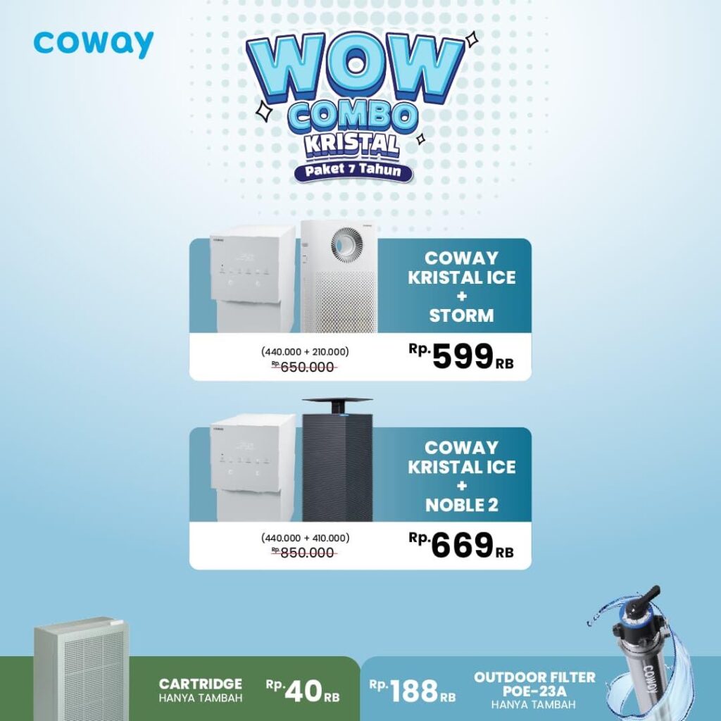 promo coway combo kristal